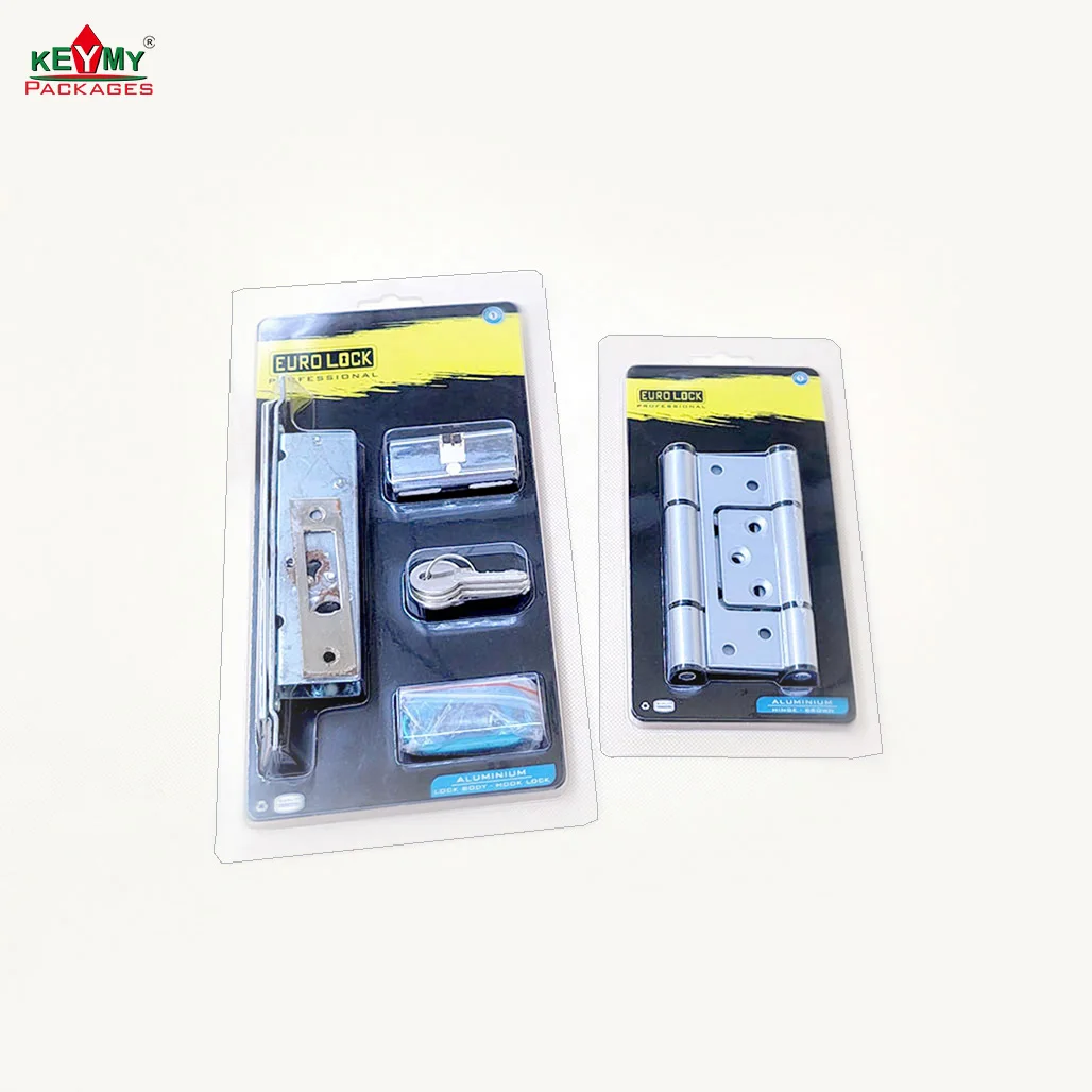 PVC blister packaging supplier for metal products, blister card packaging for metal products Shenzhen ISO audited factory DZ57