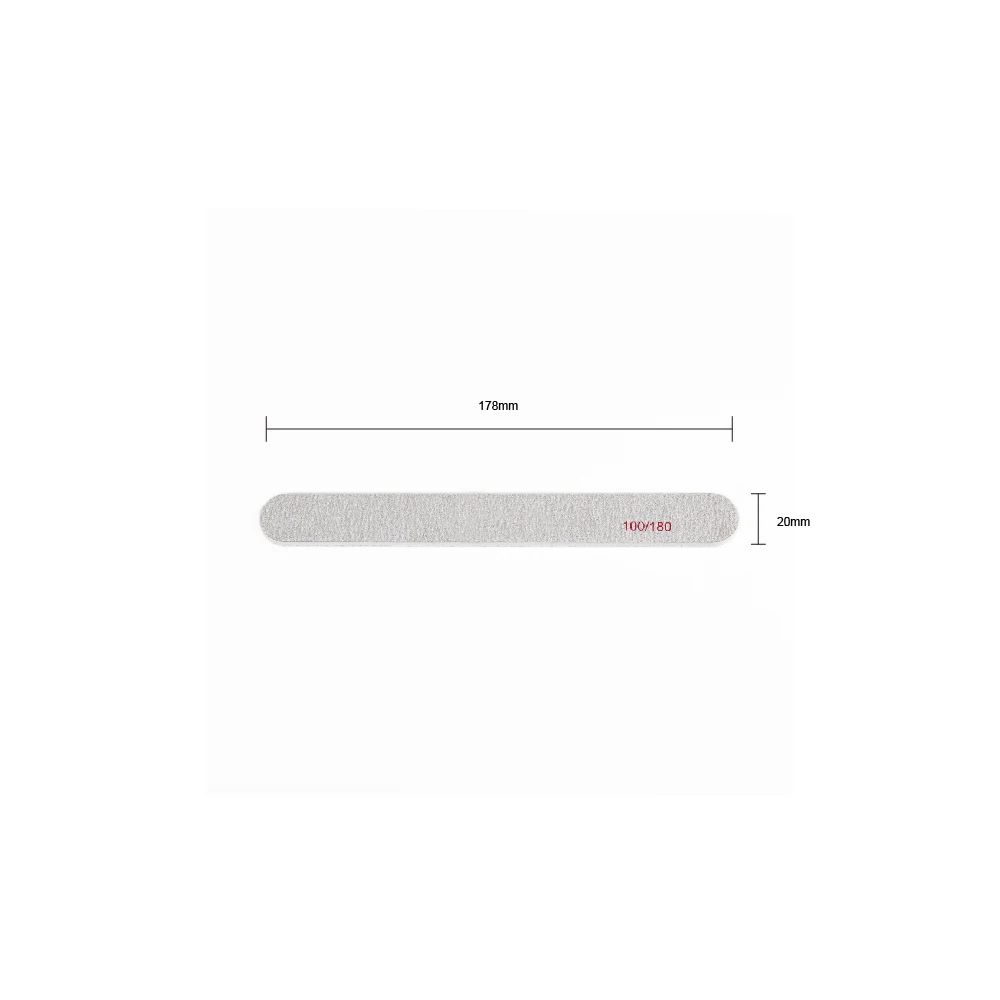 1000Pcs/Case Professional Wholesale Nail Manicure Tool 2 Sides Zebra Regular Nail File Set For Nail Beauty