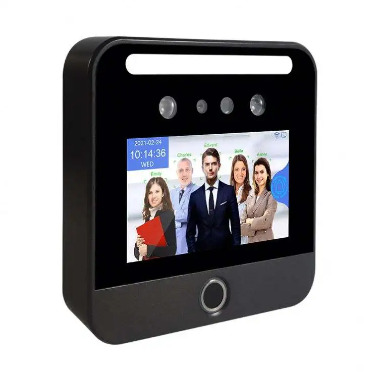 Biometric Facial Time Clock Face Recognition Fingerprint Simple Door Access Control Time Attendance Machine