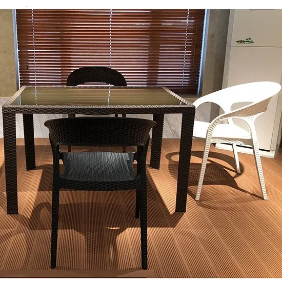 
Hot sale modern simple light luxury glass dining table 