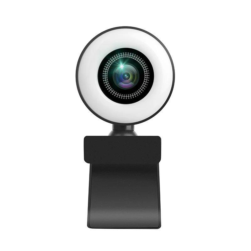 1080P 2K 4K HD Webcam with Ring Fill Light Laptop PC Computer Live Broadcast Camera Video Web Camera Microphone Web Cam