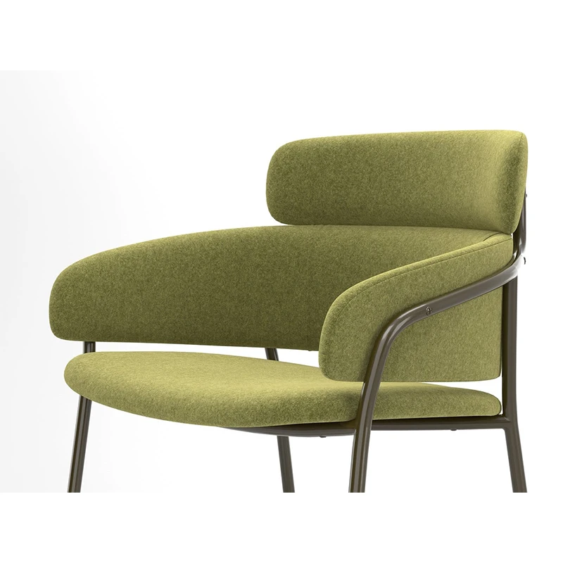 Modern Luxury Green Velvet High Bar Stool Kitchen Bar Counter Stools with Back