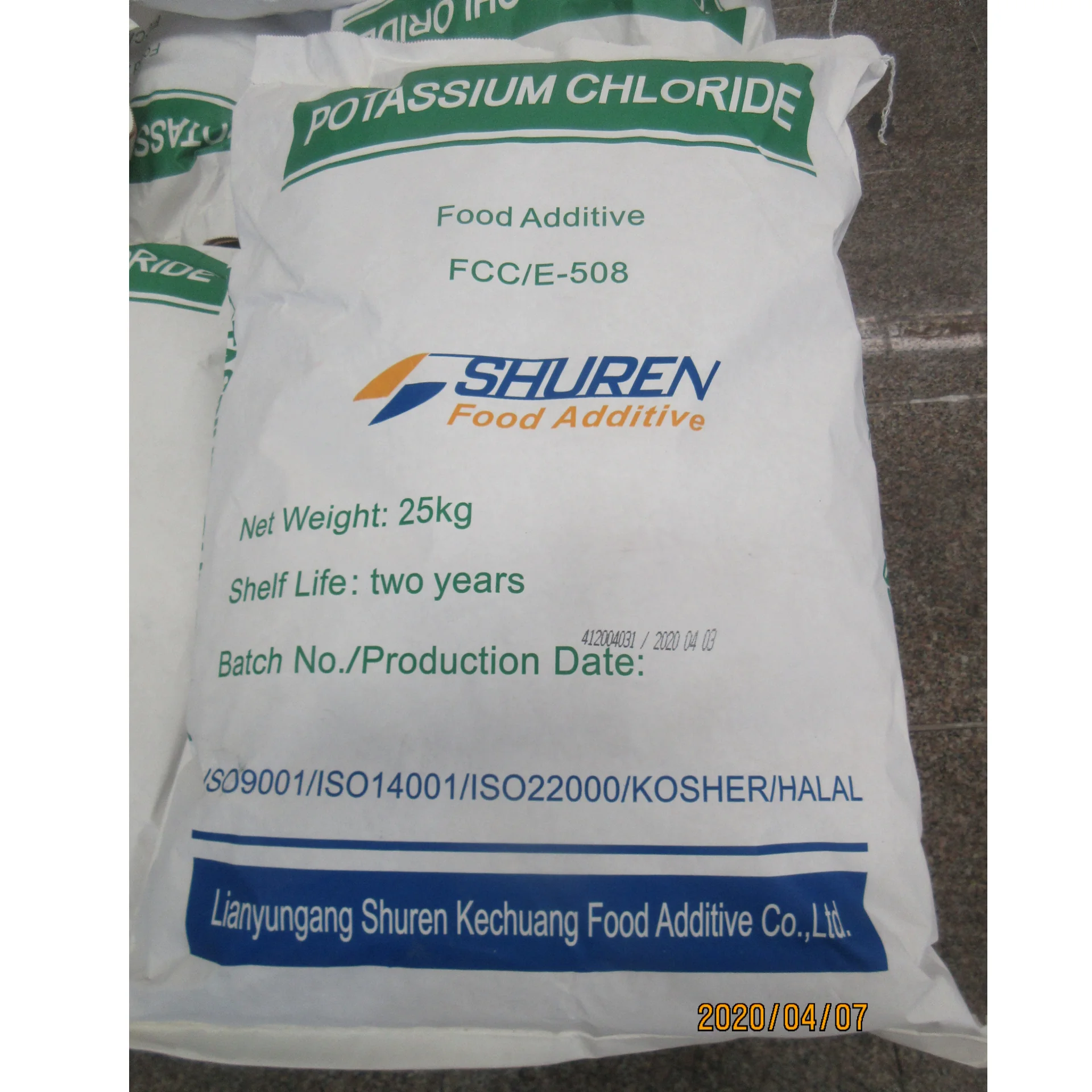 China Supplier Food Additive Food Grade KCl CAS 7447-40-7 Potassium Chloride