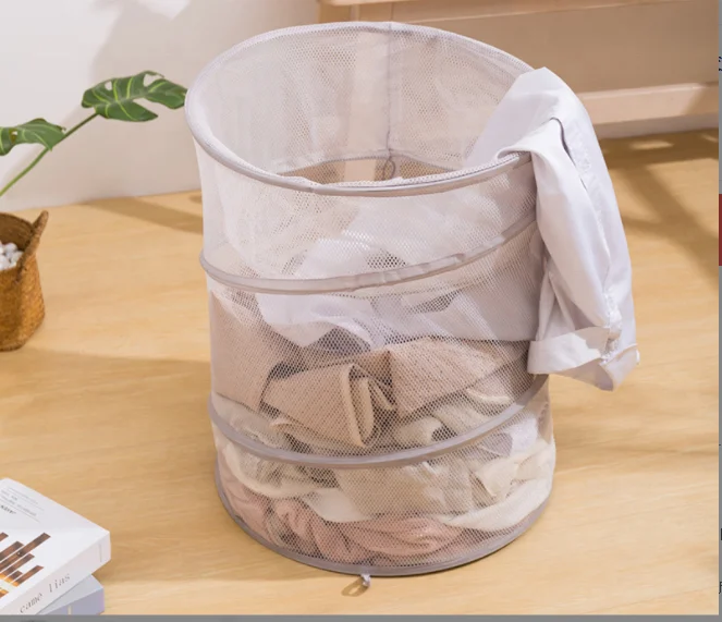 Горячая Распродажа, большая круглая складная корзина для грязного белья