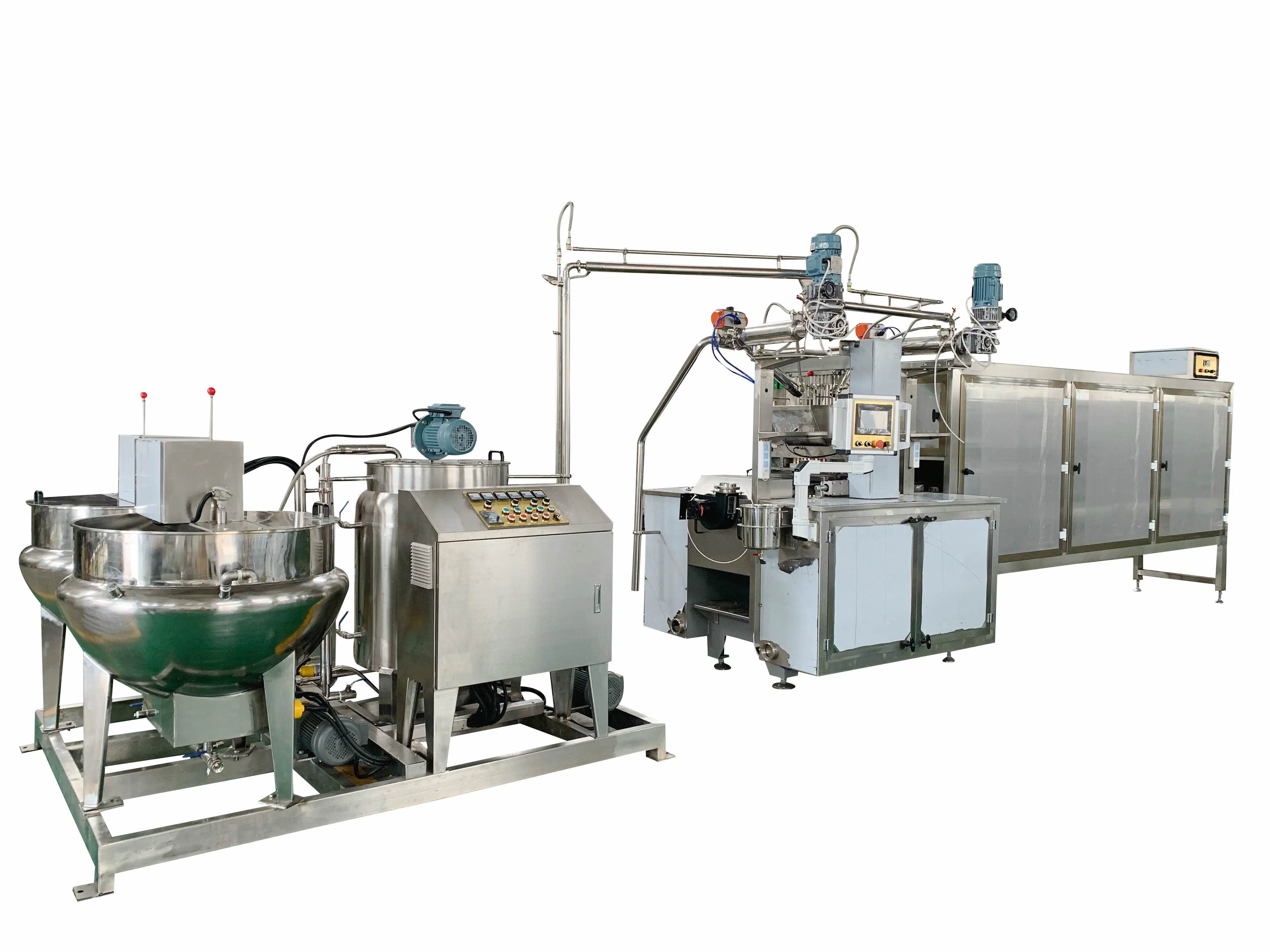 Candy Production Line Gummy Making Machine Full Automatic Filling Jelly Soft Gummy Lollipop Candy Production Line Equipment