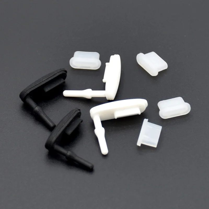 wholesale Silicone Rubber Micro USB Port Dust Cover Plug for Type-c port with Custom Packaging Private Label Available