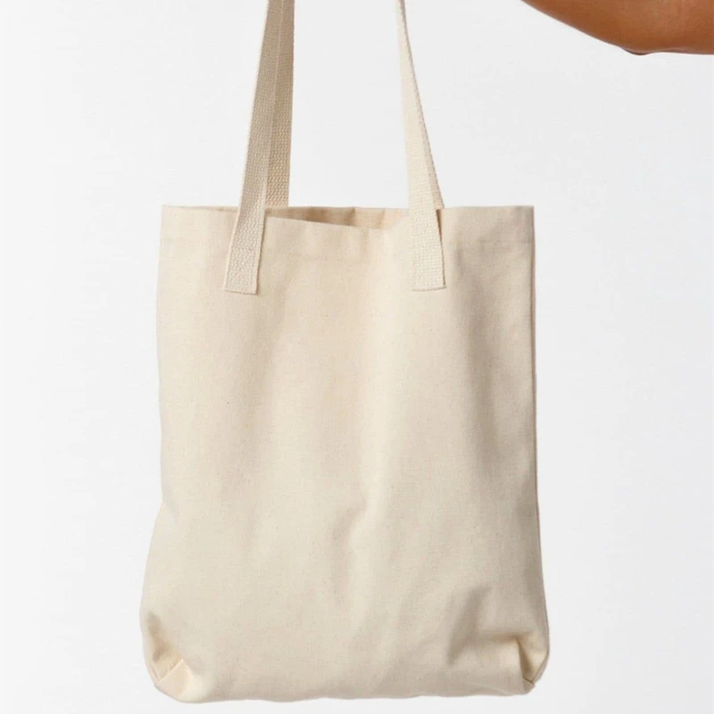 Eco Friendly Custom Logo Design Reusable Organic Cotton Shopping Canvas Tote Bag