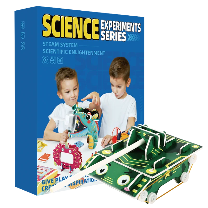 Handmade Science Creative mini Tank Technology diy science experiments toy for kids