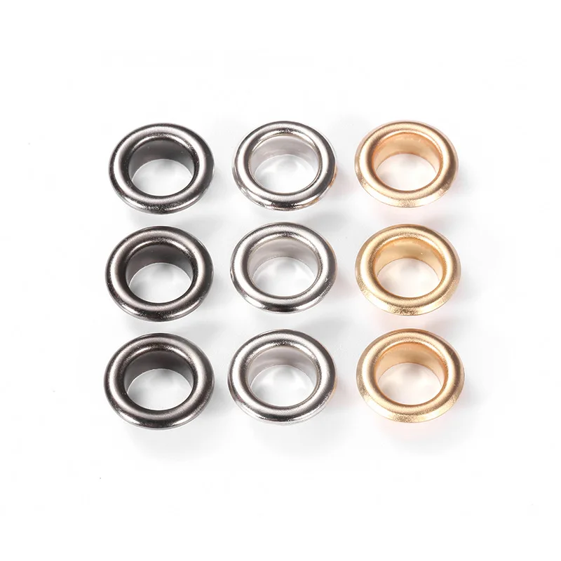 Factory Manufacturer High Quality Washer Round Screw Eyelet 5mm Custom Size Logo Shoe Hoodies Metal Eyelets For Clothing
