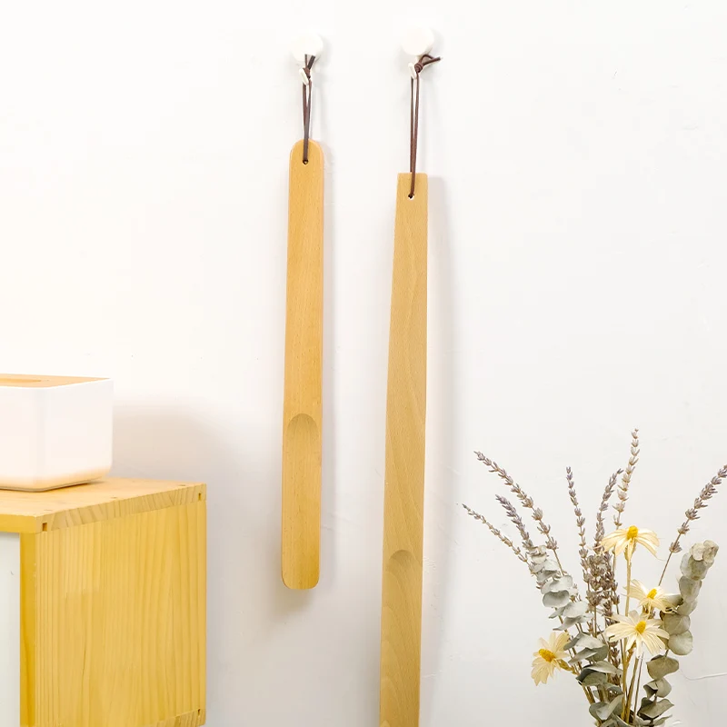 shoes horns long handle household solid wood extra long extended shoes pregnant women and children high-grade portable and compa