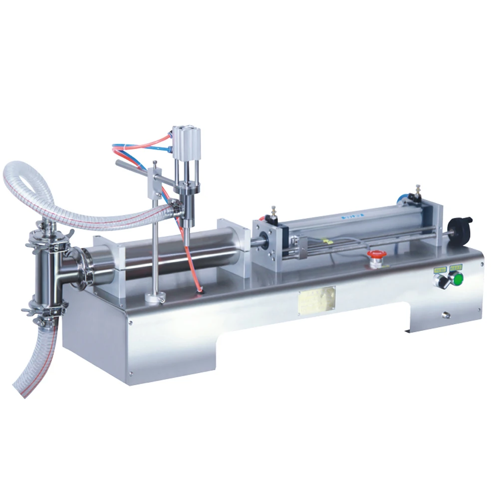 
G1WY 50-500ml Pneumatic piston liquid beverage drink filling machine fruit juice bottle filler 