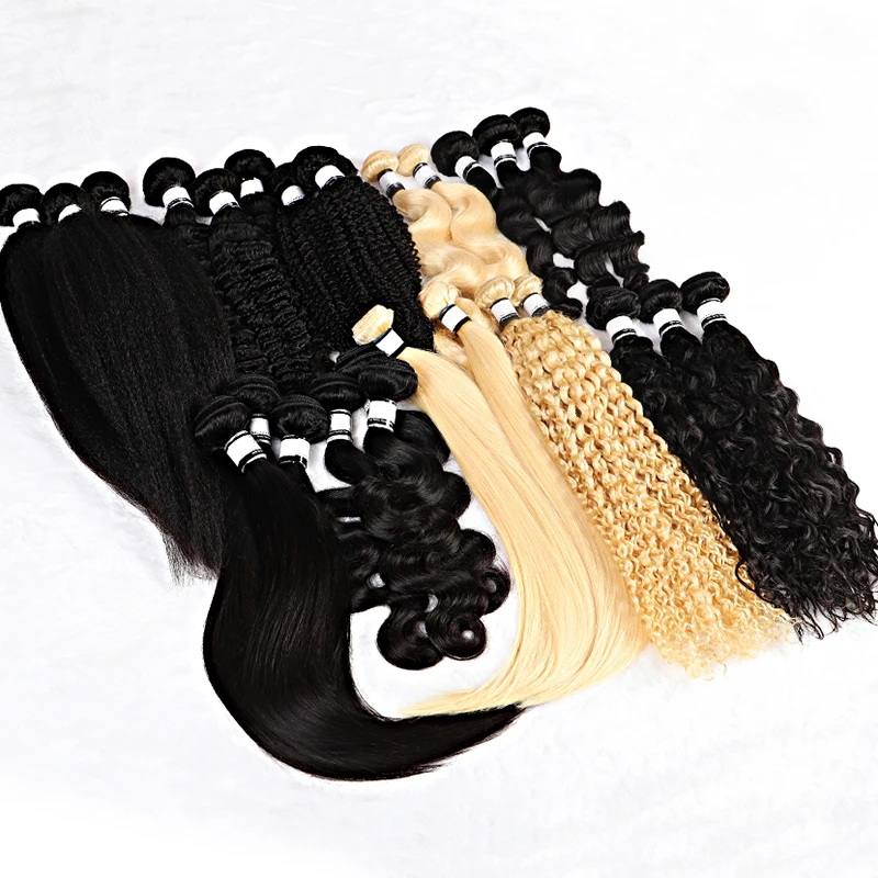 cheap 613 human hair bundles deep body wave curly hair bundles remy raw indian 100% human hair extensions bundles kinky curly