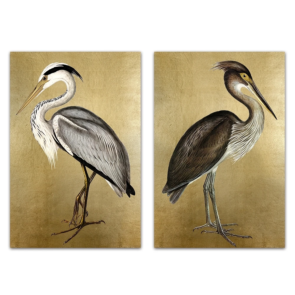 Manufacturer Wholesale New Design Seabird Pattern Wood Wall Art Canvas Printing Custom