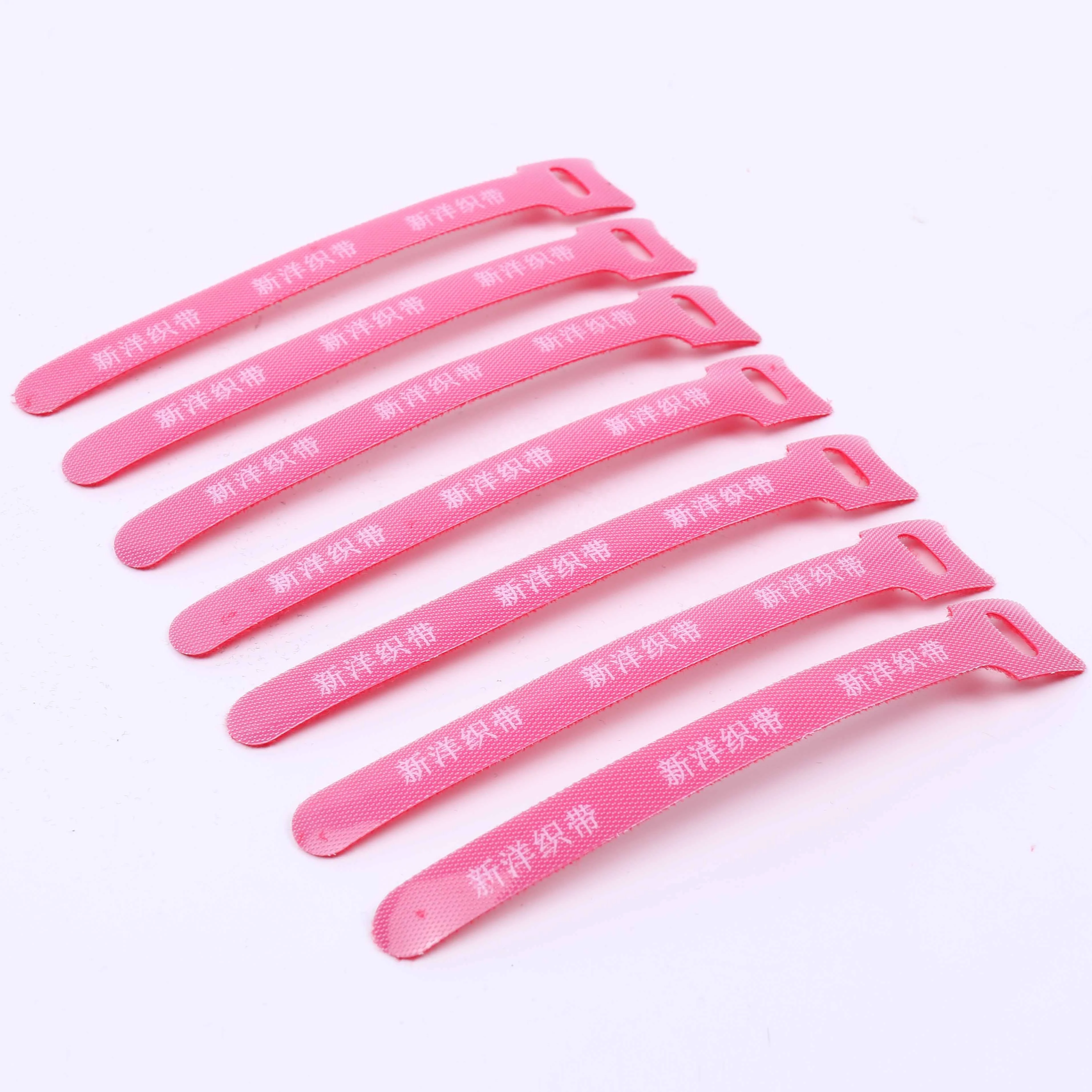 Side hook and loop fasteners strap and Promotional Price Nylon Self-locked Lock Hook And Loop Fasteners Strap