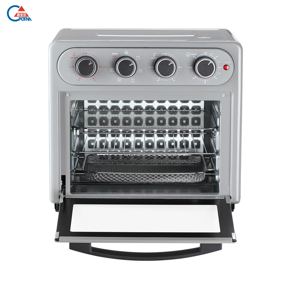 Chinese professional customization air fryer oven 25 liters electric confectioner roaster pastry bakery oven 4 knob oven