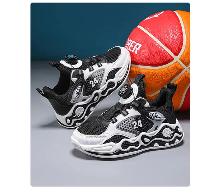 High Top Fashion Trend New Basketball  Kid Sneakers Children Sports Shoes Kids