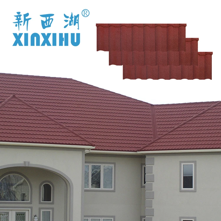 
2020 Cheap Slope Roofing Milano Stone Coated Metal Roof Tile in New Zealand 
