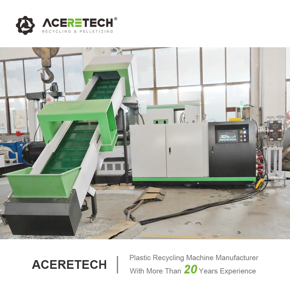 Aceretech ACS-PRO Отходов Пластмассовых Гранул делая машину пластмасса Pp Экструзионная линия производства
