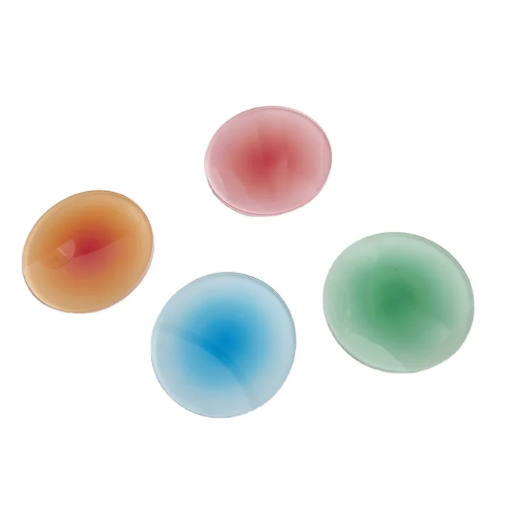 Gradient color custom acrylic cup mat round placemat tea beverage coaster for drink