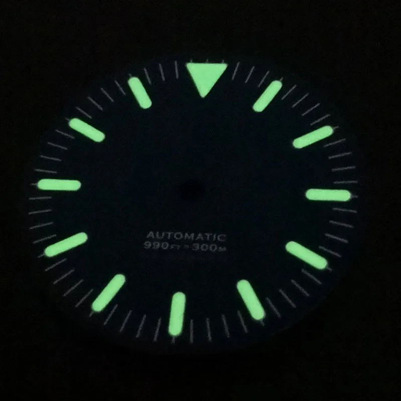 28.5mm Sterile Luminous Fit 2836 Miyota 82 Series NH35 NH35A Movement Watch Dial