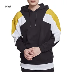 Spring-style matching color loose version of men hoodie fashion young bright color Hoodie
