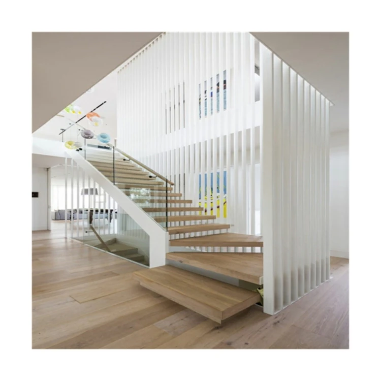 PRIMA Straight Stair Factory Customized Stairs Outdoor Gold Plated Stair Railings Staircase