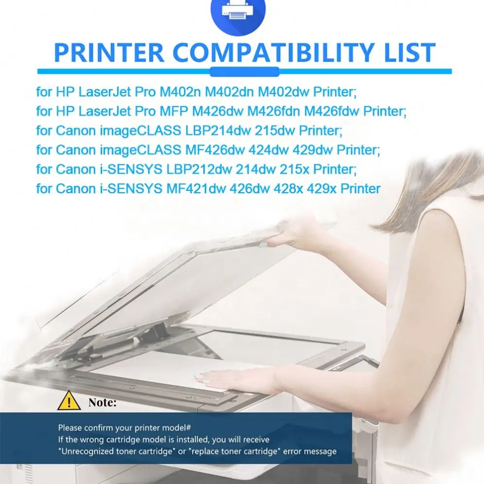Для HP 26X совместимый тонер-картридж Замена для Canon i-SENSYS LBP212dw 214dw 215x 052H CRG-052 Черный