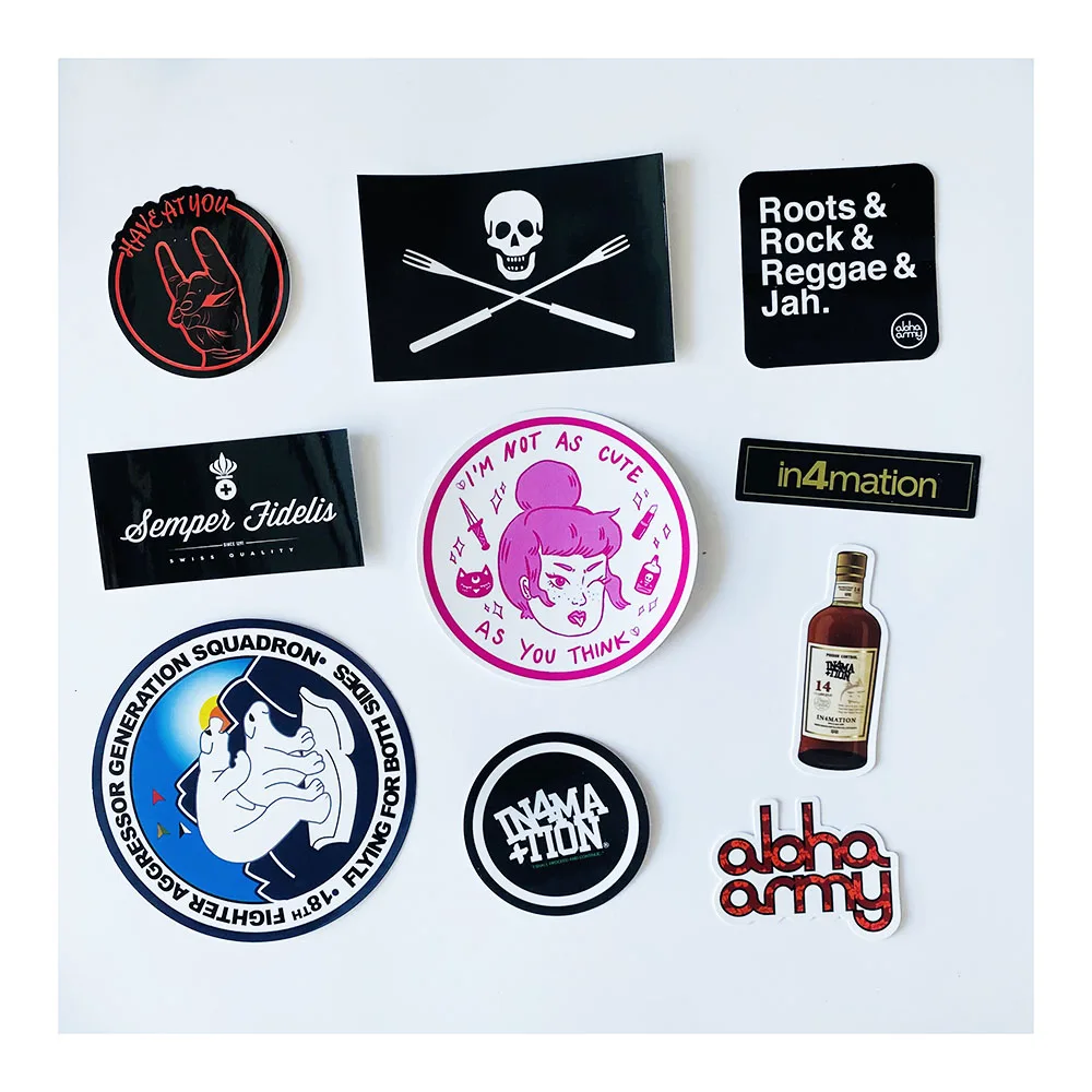 Removable Durable Easy Peel Double Sides Print UV Resist Waterproof Vinyl Stickers Custom Die Cut Stickers For Small Business