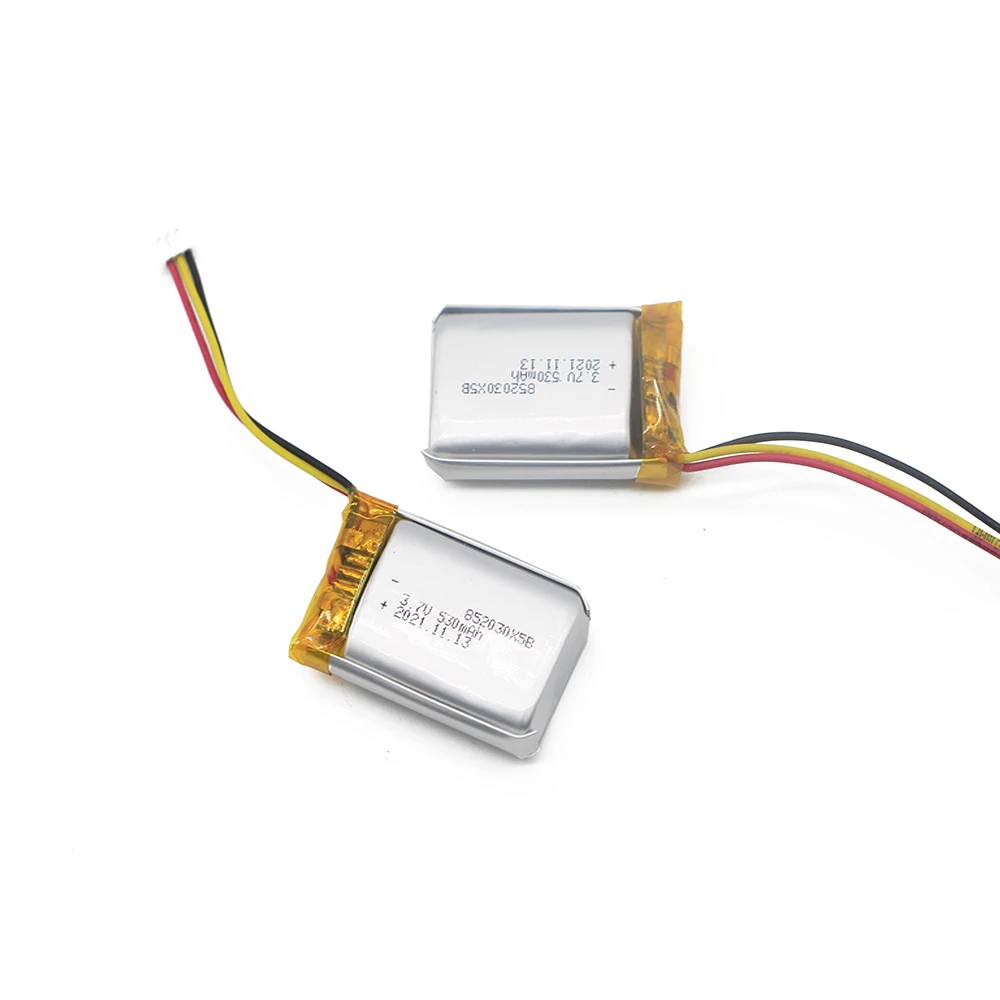 3.7v 852030 Lithium Polymer Battery 530mAh 3C Magnification Cell Charge L-ion Battery Prismatic