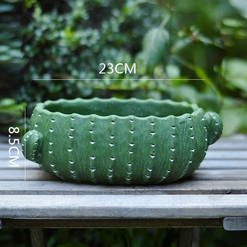 Hot Sale Cactus Figurines Flowerpot Handicarfs Planter Garden and outdoor Bonsia Flowerpot