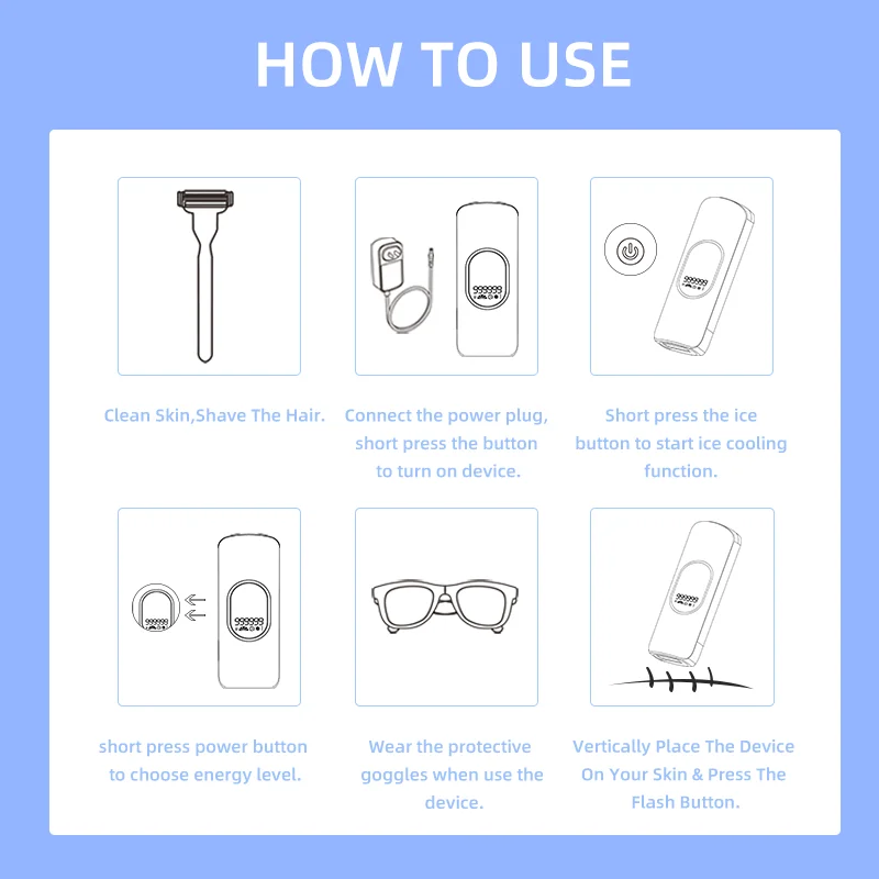 510K IPL Hair Removal Device Ice Cooling With Skin Rejuvenation Head Ipl Laser Home Hair Removal Epilator At Home