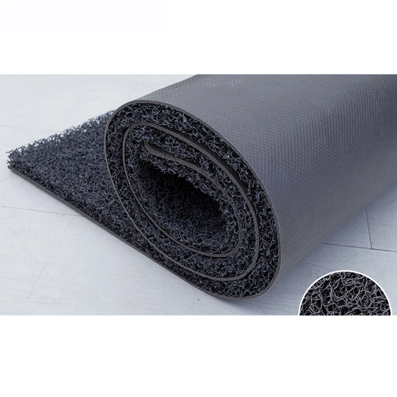 Foam backing PVC Coil Mat custom door floor mat PVC coil Vinyl Loop carpet waterproof printing PVC foot mat