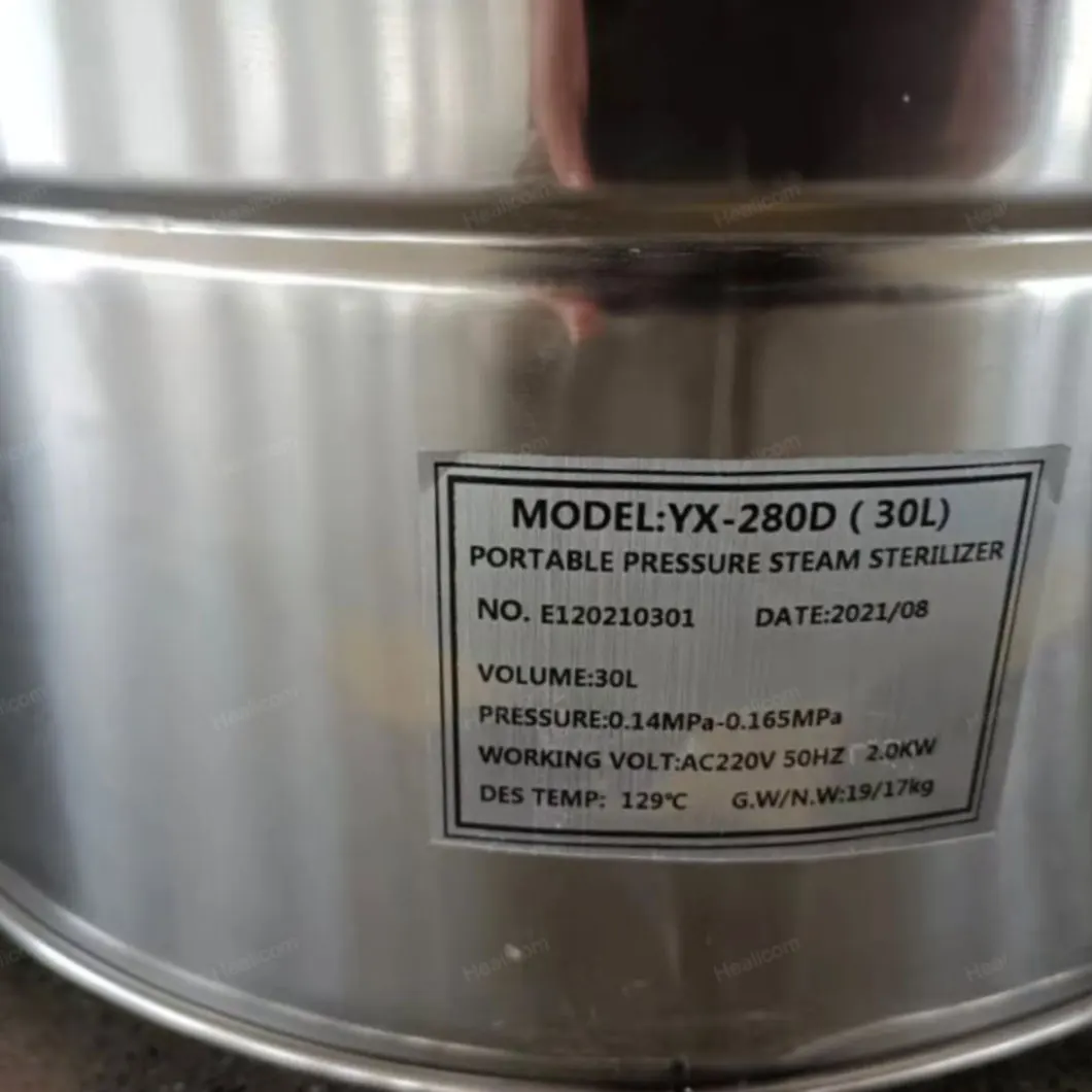 YX-300D Best Price Portable 30L Autoclave Sterilizer Class B Food Industrial Medical Autoclave