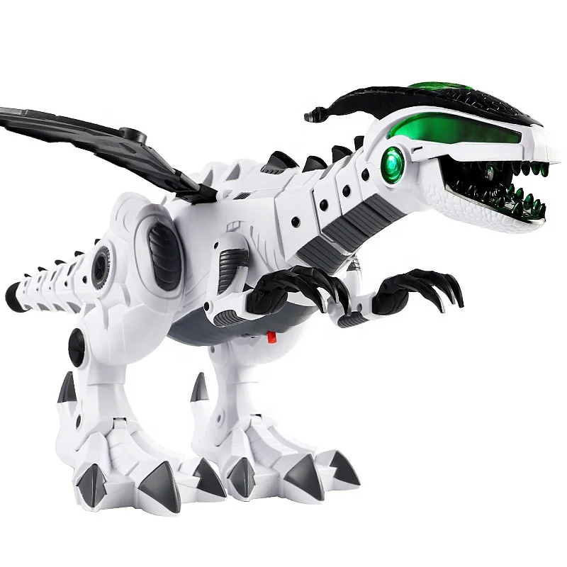 CPC Animal simulation children electric dinosaur will go spray fire walk robotic dinosaurs Tyrannosaurus Dragon toy robots