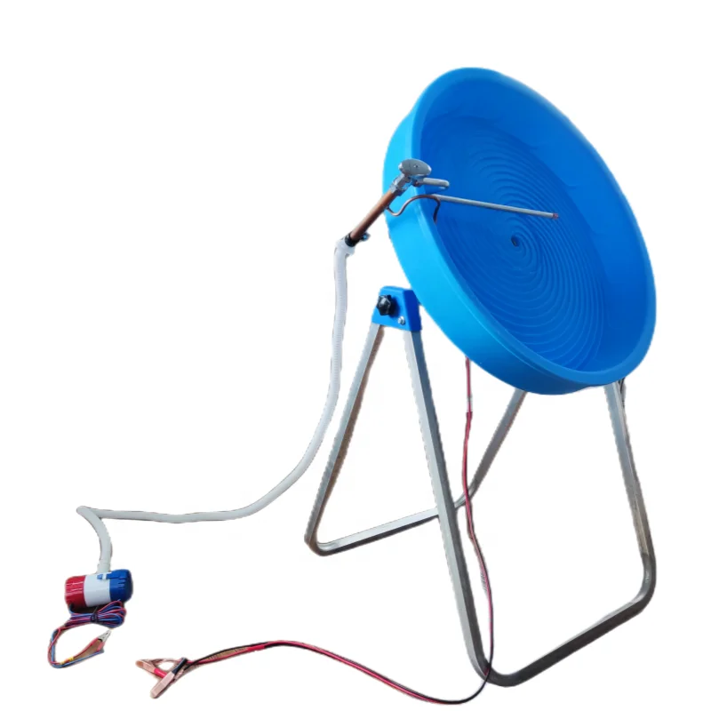 Sand Gold Nugget Prospecting Strong Polyethylene Spiral Gold Washing Wheel For Miner Panning Works