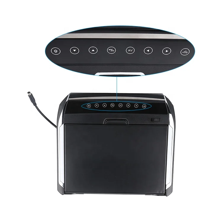 Car Ultra Thin Roof Entertainment TV Manual Flip Down Multimedia Audio Video Player 12.1inch HD Screen Car Roof Monitor