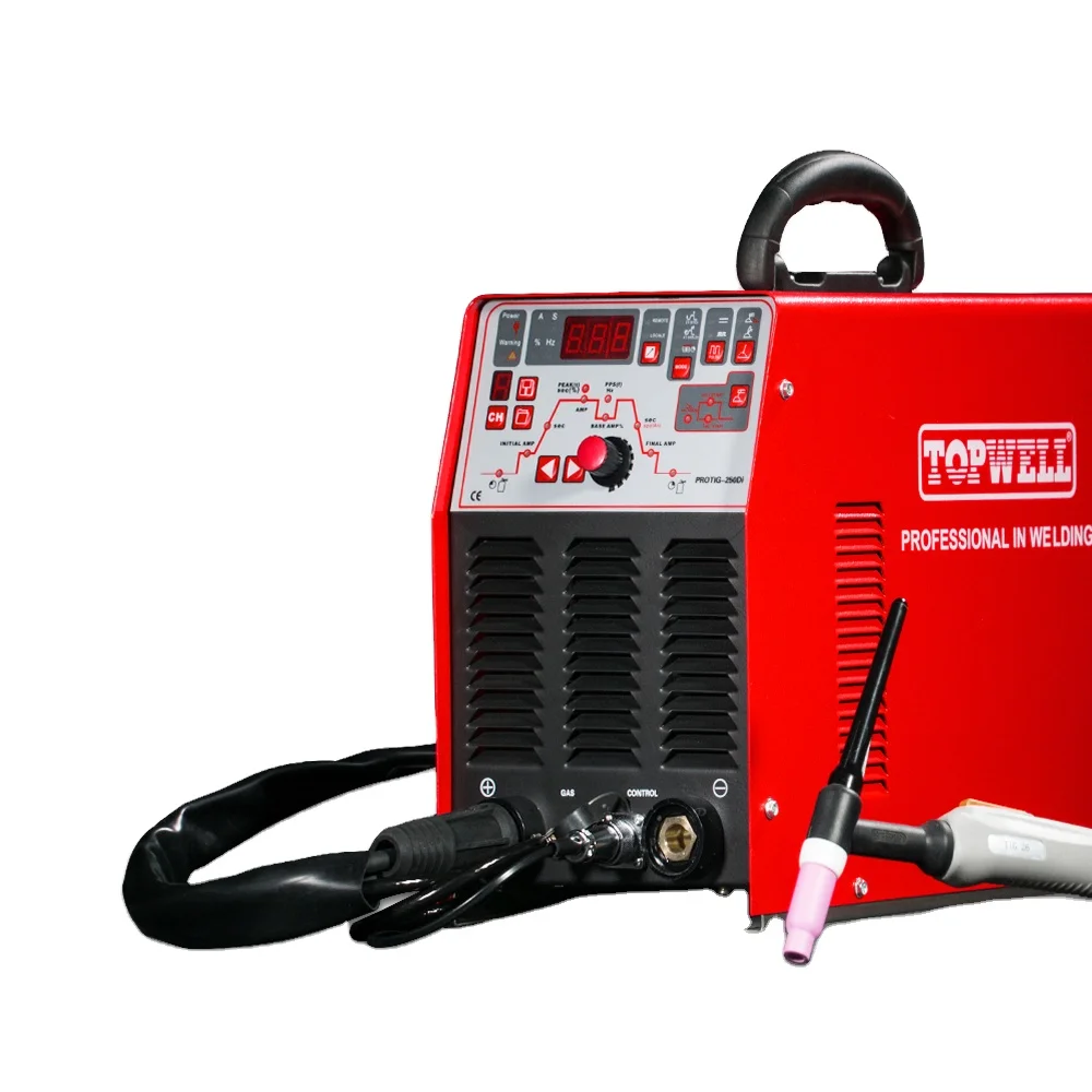 Topwell Protig-250Di портативный инвертор аргоновый сварочный аппарат