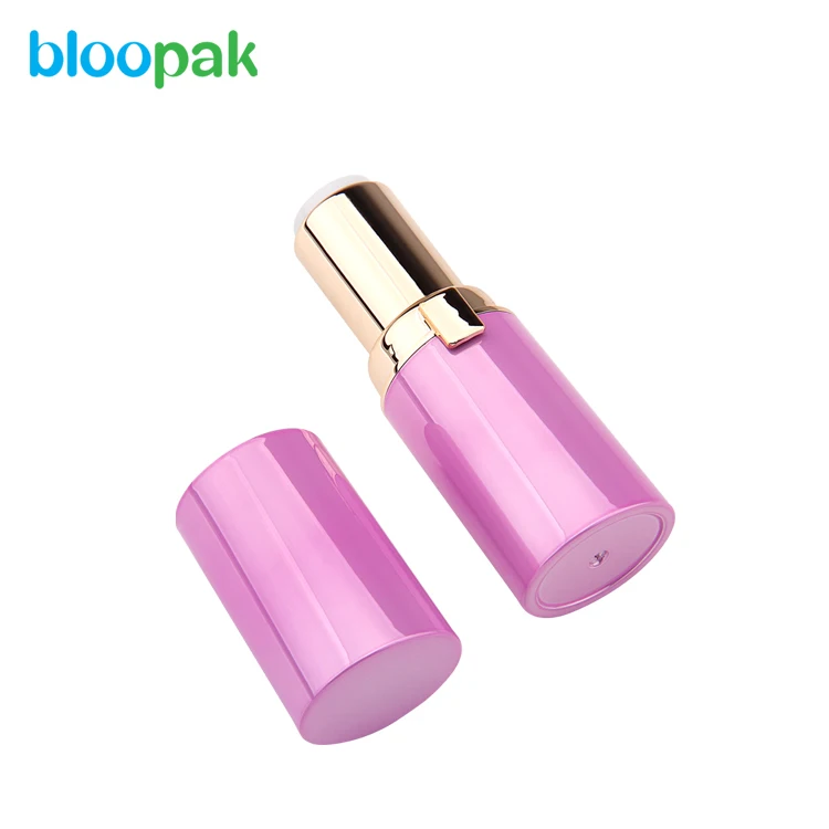 Wholesale new desgin beauty custom lipstick packaging,unique aluminum empty lip balm tubes,glittery luxury pink lipstick tube