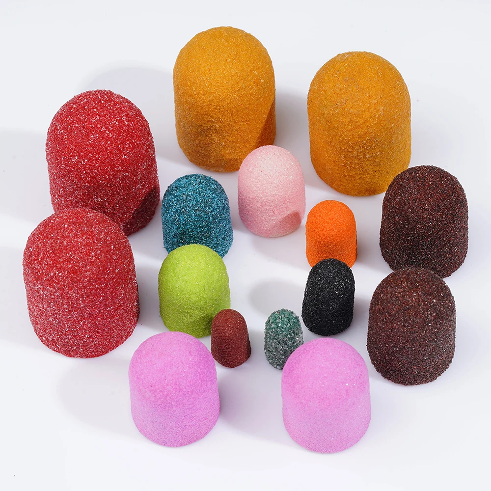 Professional Pedicure Sanding Caps Removing Calluses #80 #120 #180 Grit Pedicure Foot Care Tools