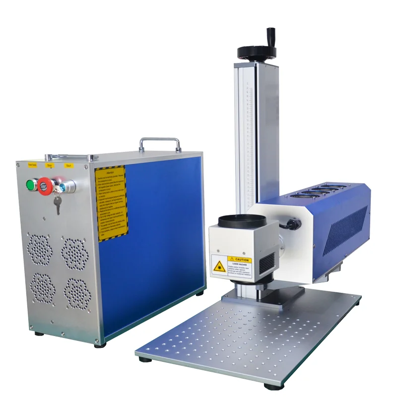 Hot sales  RF40W RF60W CO2 Laser Marking Machine CRD Metal Tube Basketball Leather marking