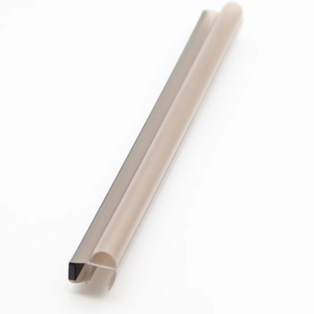 Coffee A type PVC shower door side magnetic strip with self-adhesive shower curtain liner magnet