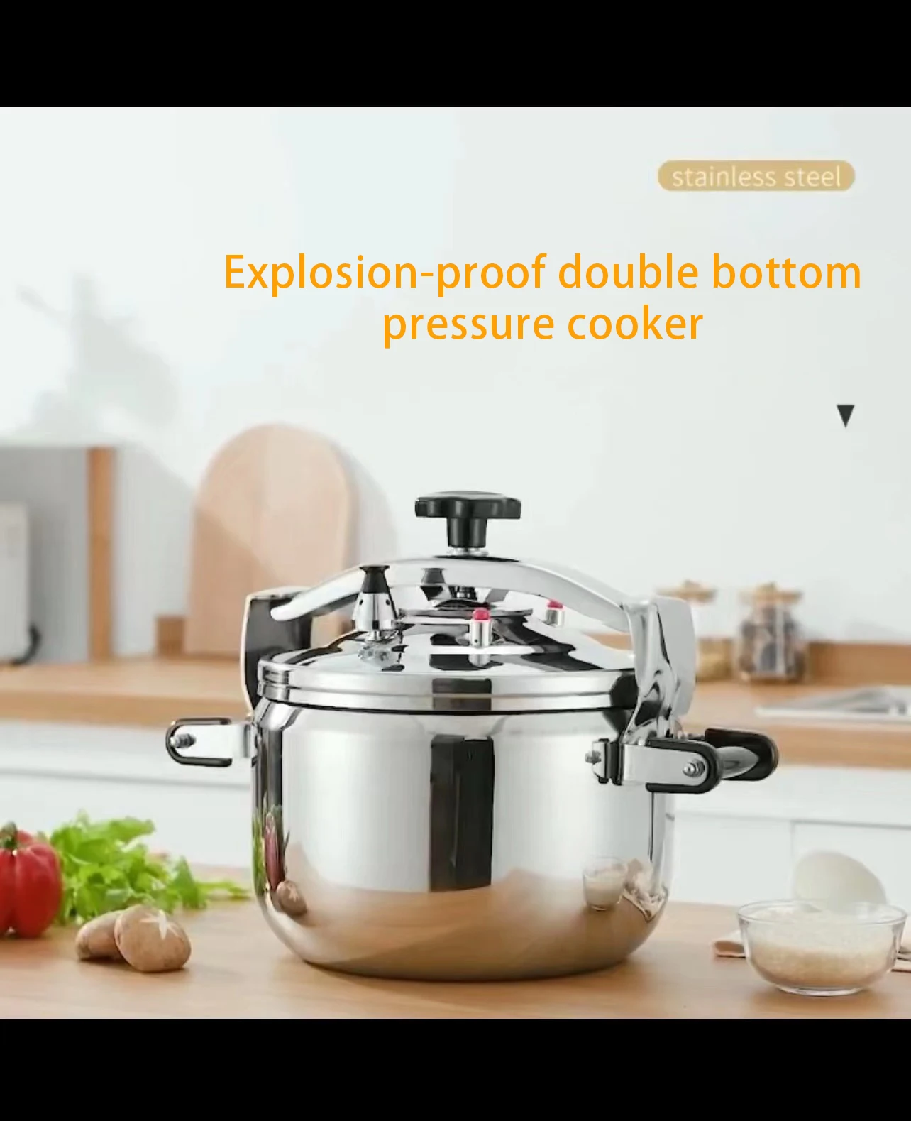 Explosion-proof Pressure Cooker Commercial Large-capacity Extra-large Stainless Steel Pressure Cooker Canteen Gas Induction