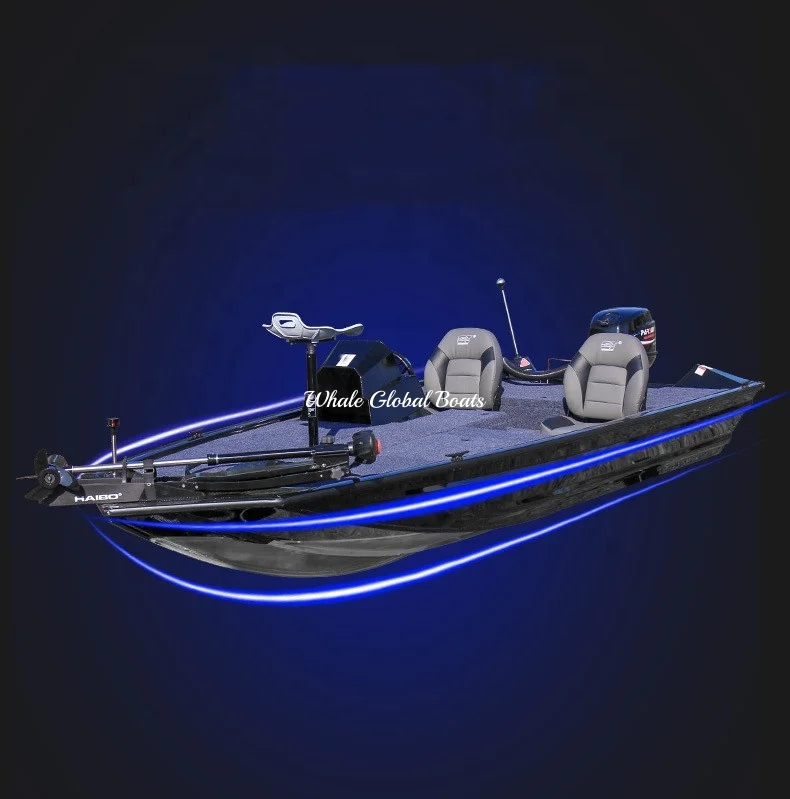 15ft Welded Aluminum Jon Boat with Side Console Bass Boat River Fishing Boats