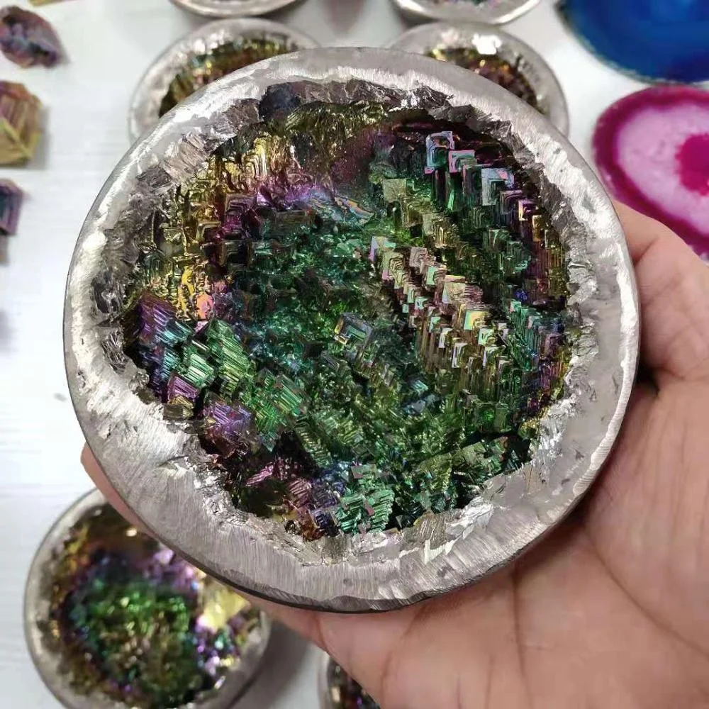 Wholesale Natural Metal Ore High Quality Bismuth Mineral Wealth bowl