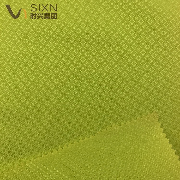 factory direct sale 210D nylon diamond ripstop Oxford WR PU coated polyamide bag luggage fabric