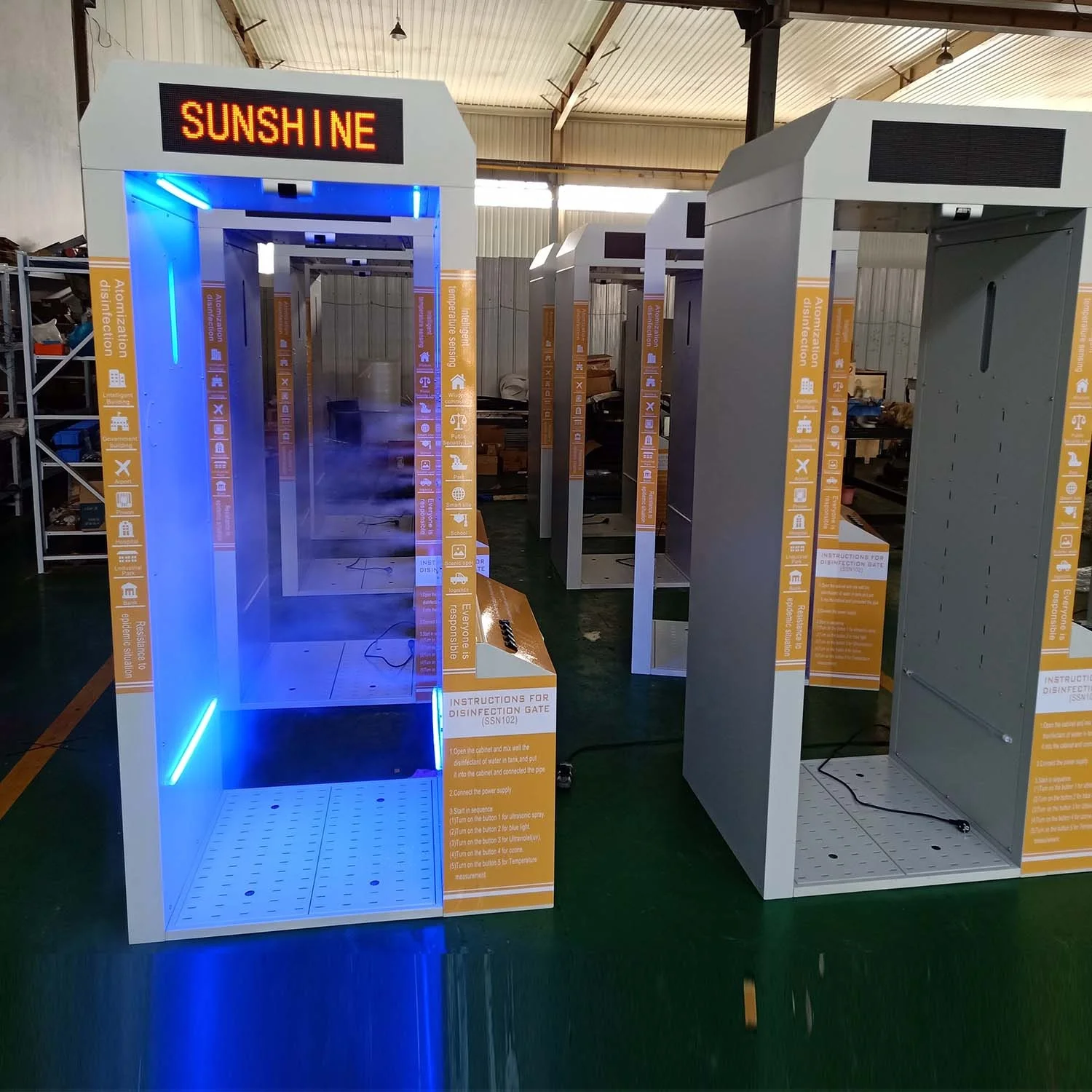 
2021 factory wholesale disinfecting fogger machine Disinfection Channel machine disinfecting medical spray for entrance 