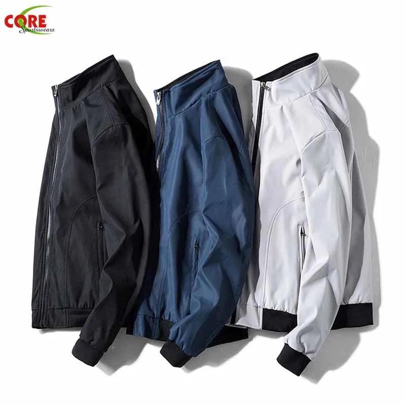 2021 Unisex Safari Jacket Long Sleeve Stand Collar Style Full Front Zipper Waterproof Canvas Print Pattern Plus Size Windbreaker