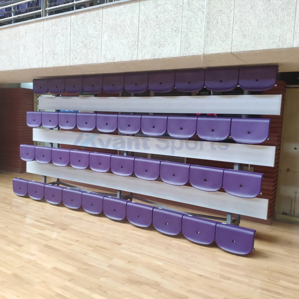 Avant Movable Aluminium Gym Bleachers Tip and Roll Portable Event Grandstand Sport Stadium Bench Seat School Metal Tribune Stand