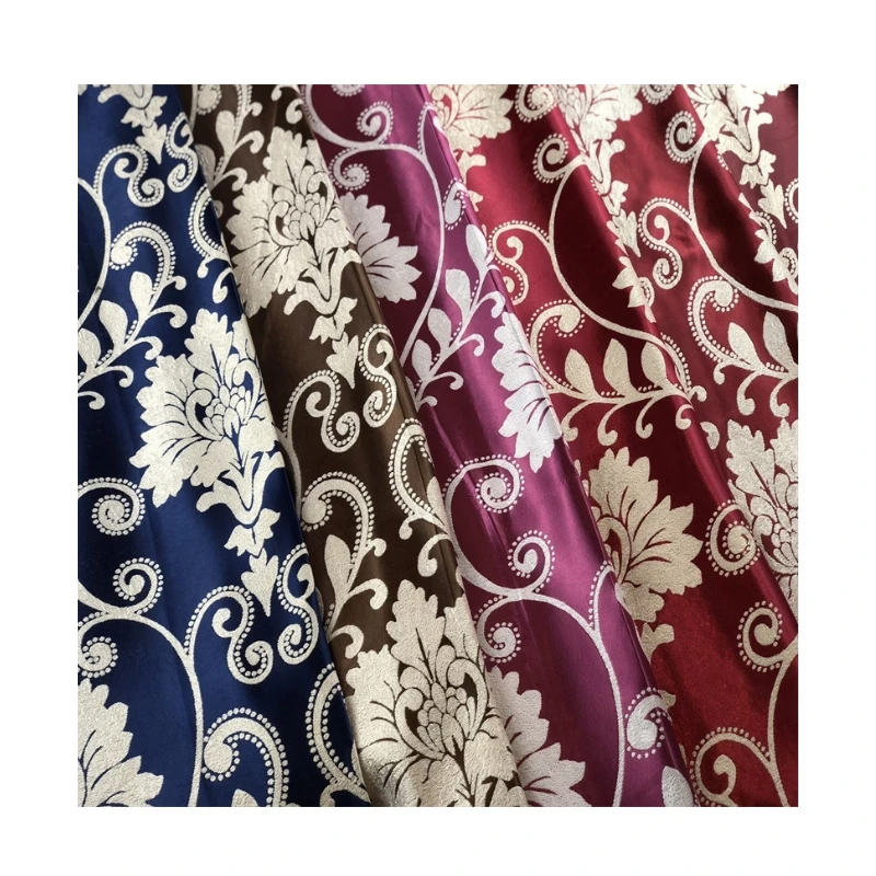 
100% polyester fabric jacquard hometextile fabrics custom design 