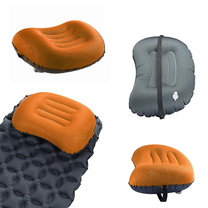 Wholesale custom 2024 new inflatable pillow comfortable inflatable air travel pillow inflatable neck pillows for travel